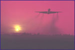 Jet taking off