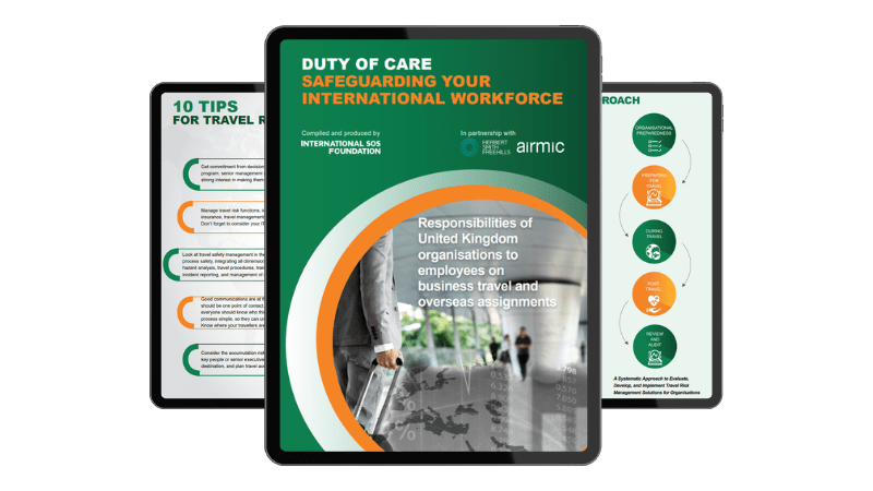 Duty of Care whitepaper mockup in 2 ipads